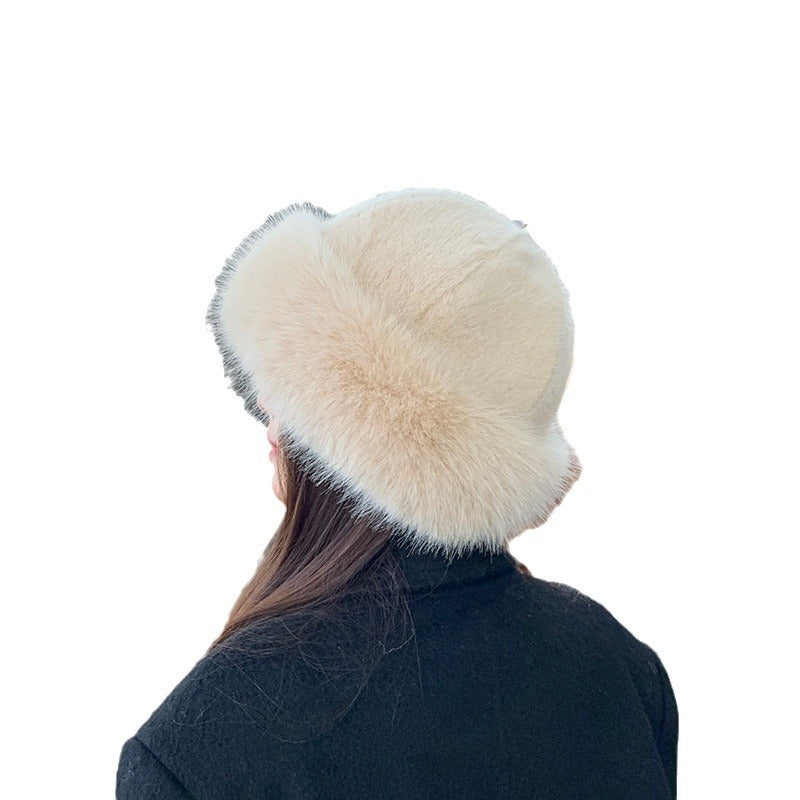 Fur-lined winter hat