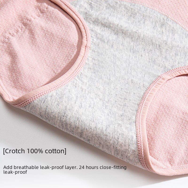 Ladies with mid-waist pure cotton underwear