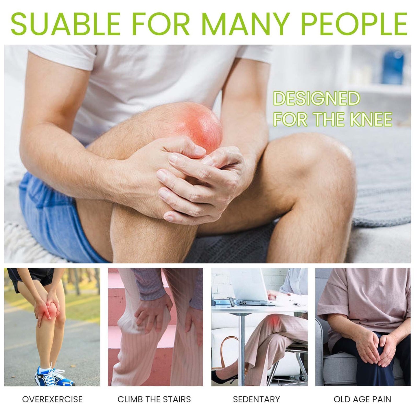 Knee Care Patch Knee Cervical Vertebral Joint Bones Hot Compress Warm Moxibustion Care Patch