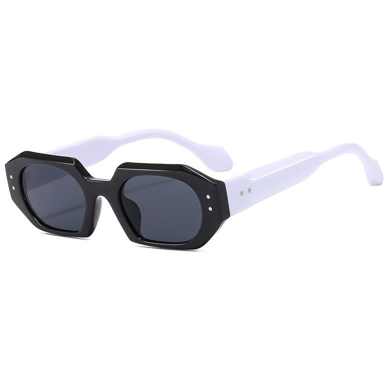 Personalized small-framed rice-nail sunglasses
