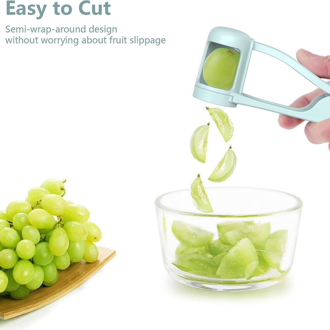 multi-functional household handheld fruit slicer grape slicer complementary food manual strawberry slicer fruit