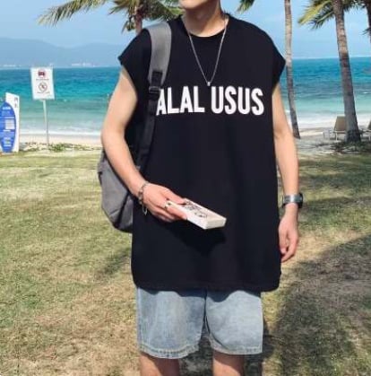 Cotton Basketball Vest Men's Summer Fashion Brand Sleeveless T-shirt American Fitness Sports Waistcoat plus size
