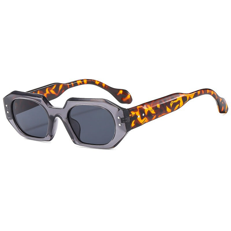 Personalized small-framed rice-nail sunglasses