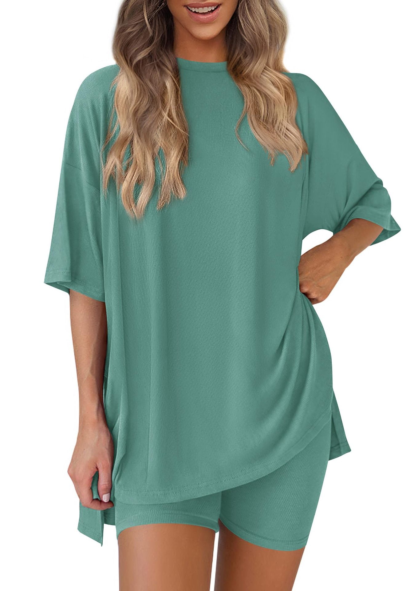 solid color loose pajamas women's clothing