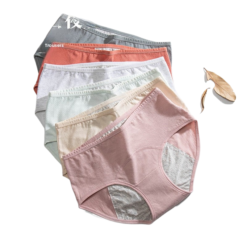 Ladies with mid-waist pure cotton underwear