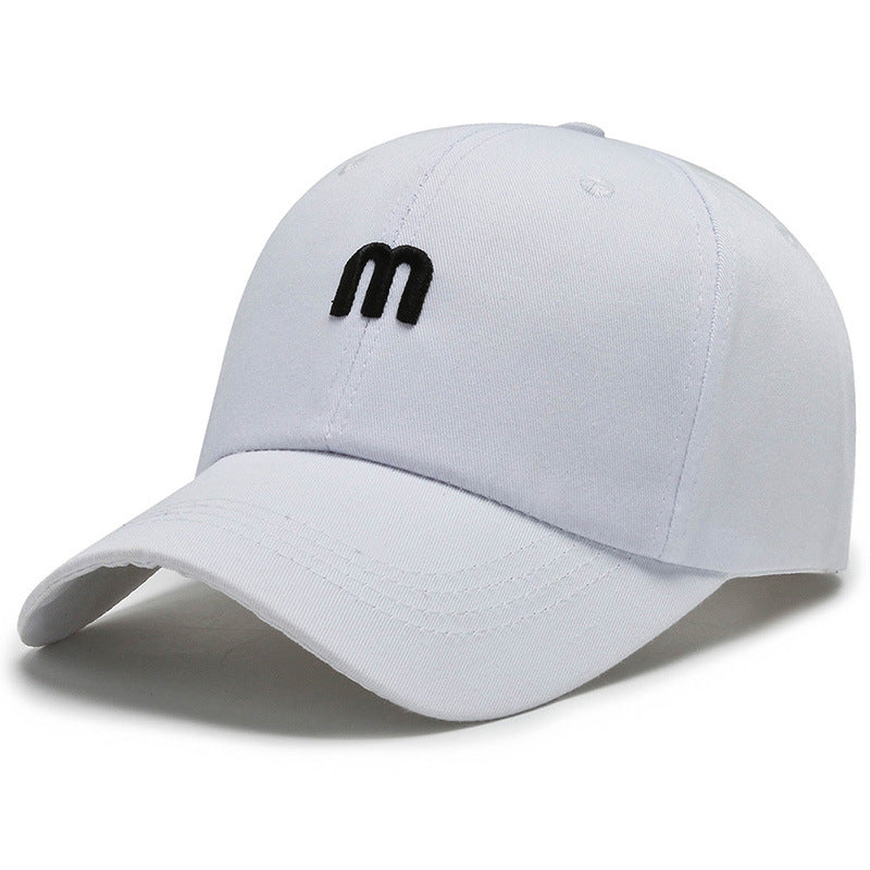 Korean style embroidered baseball cap for men and women