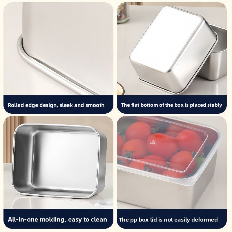 316 Stainless Steel Sealed Food Storage Box with Lid
