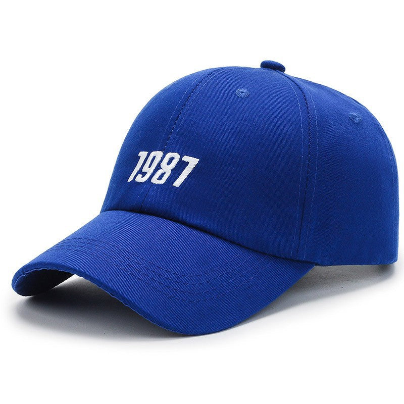 Korean style embroidered baseball cap for men and women