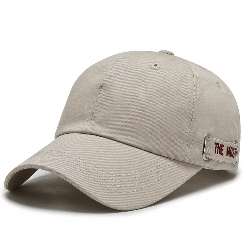 Korean style embroidered baseball cap for men and women