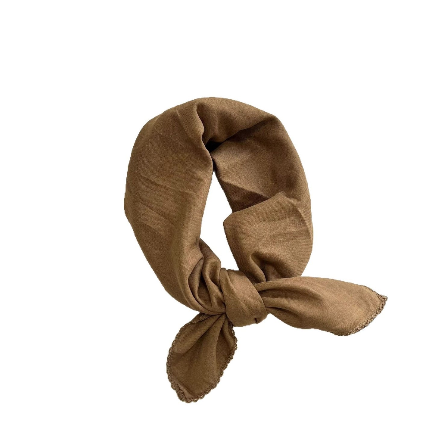 Solid Color Retro Silk Scarf