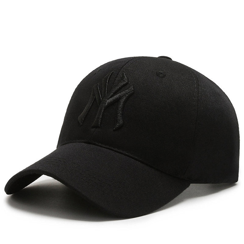 Korean style embroidered baseball cap for men and women