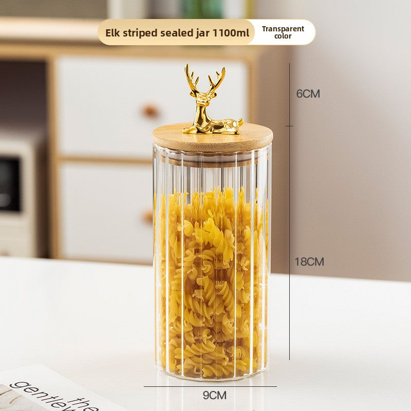 Glass storage container