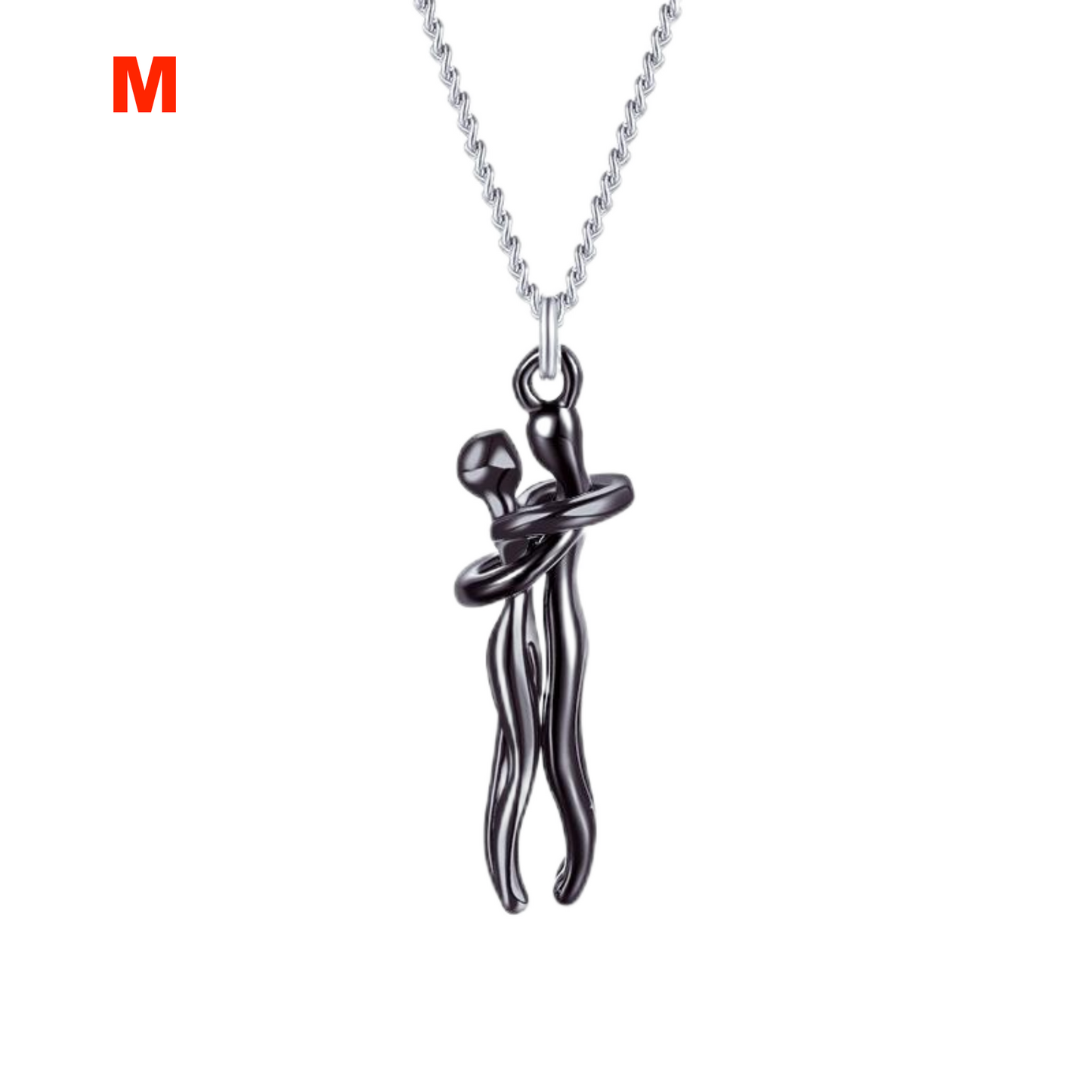 Love Hug Necklace for Couples 18K Gold Unisex Jewelry Simple Clavicle Chain For Valentine's Day Gift