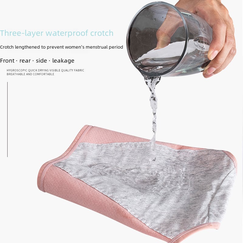 Ladies with mid-waist pure cotton underwear