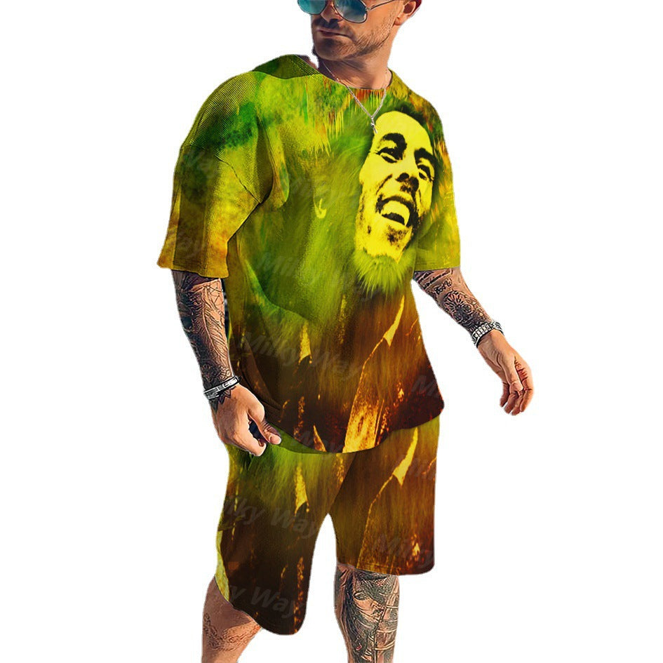 Men's 3D Digital Printing Casual Set