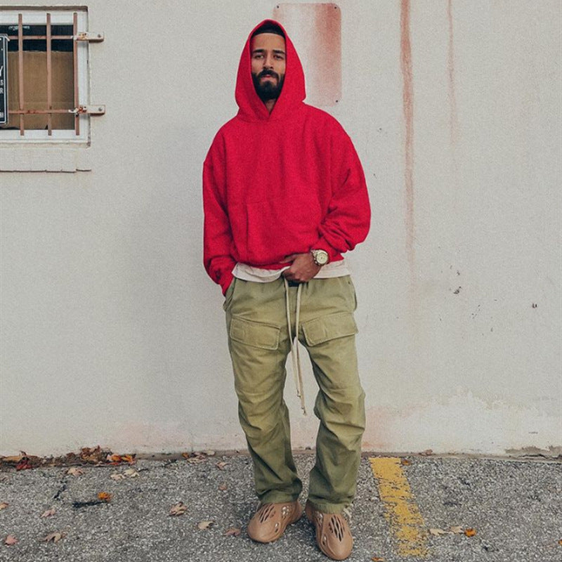 American-style trendy hooded sweatshirt