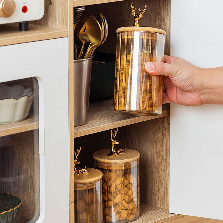 Glass storage container