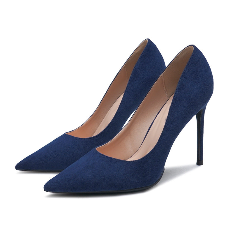 Elegant Suede Stiletto Heels for Women