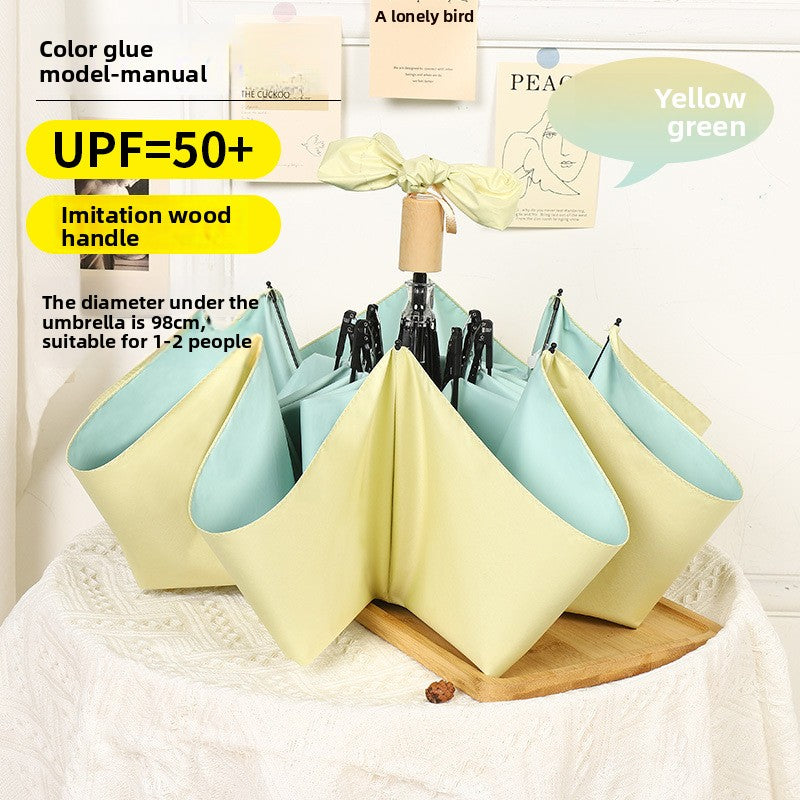 Folding Automatic Sunny and Rainy Dual-use Sun Umbrella