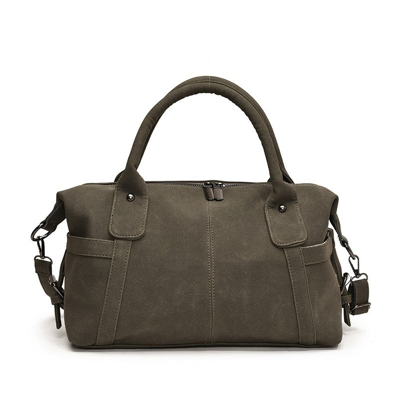 Womens Matte Tote Shoulder Bag