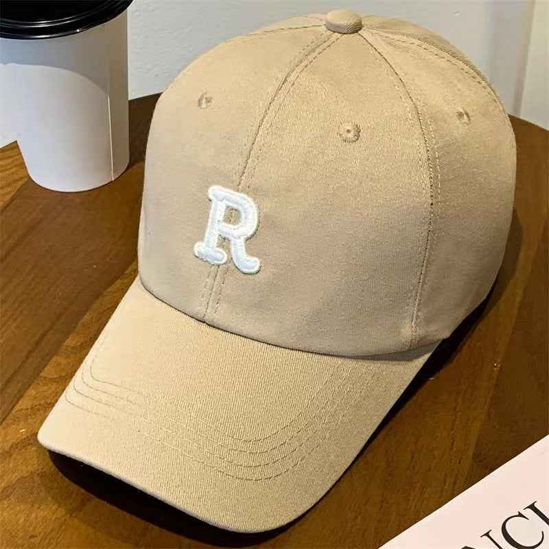 Korean style embroidered baseball cap for men and women