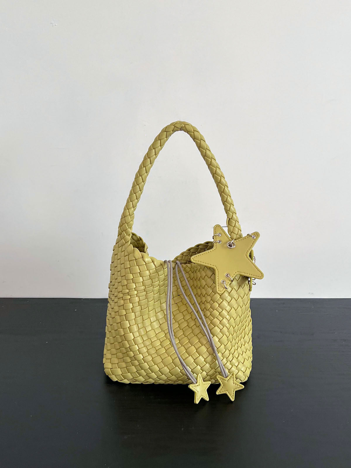 Handwoven PU Tote Bag for Women