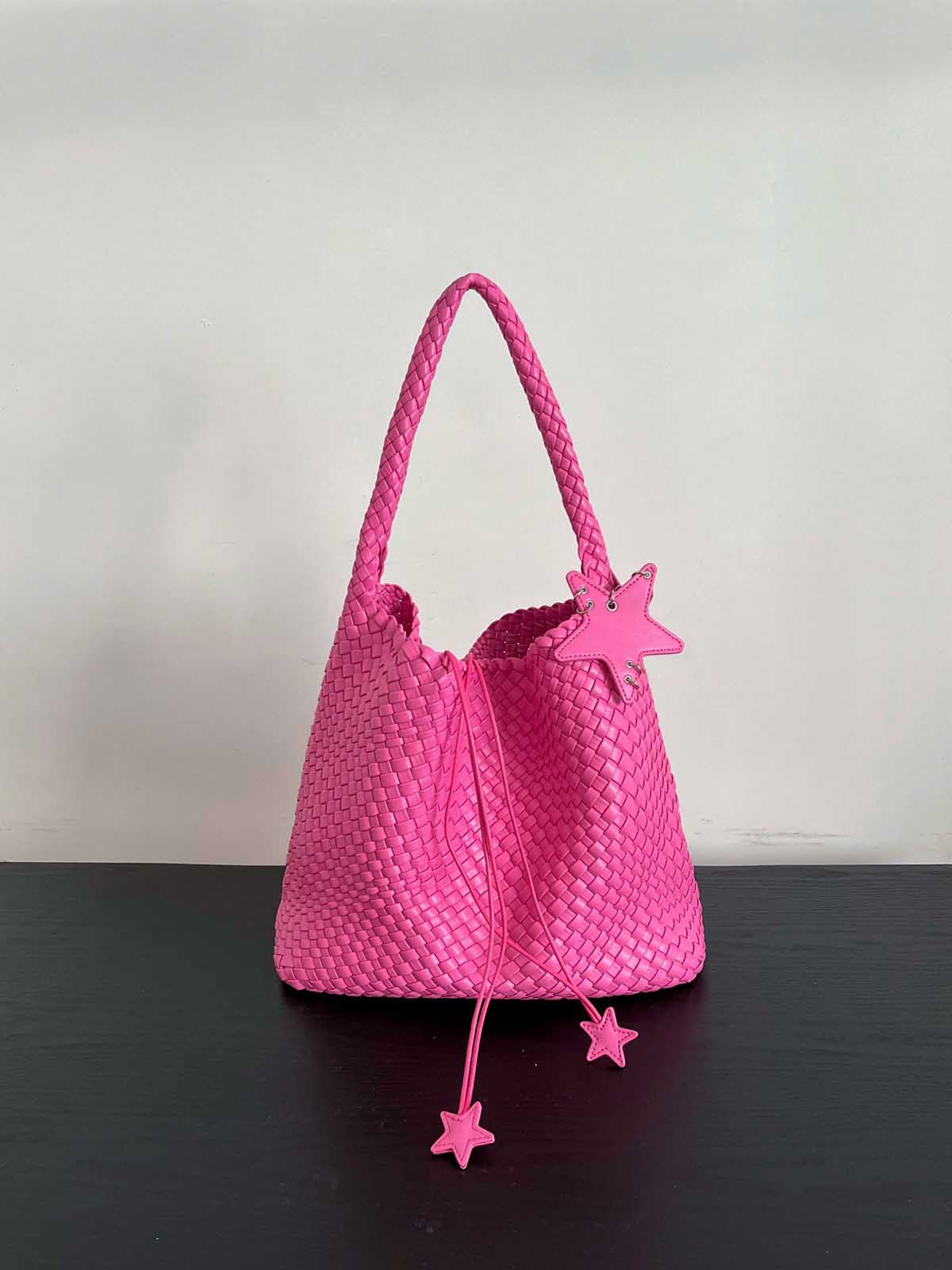 Handwoven PU Tote Bag for Women