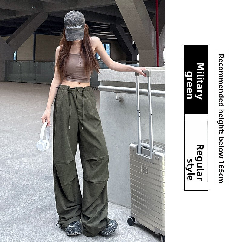 Quick-Drying High Waist Wide Leg Sport Pants
