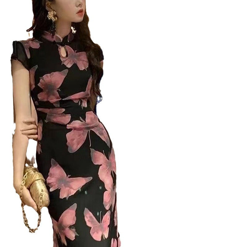 Butterfly Cheongsam Dress