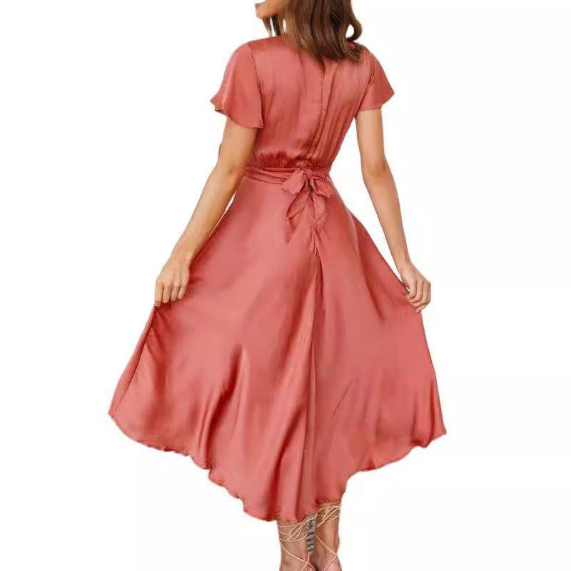 Sexy and elegant V-neck dress