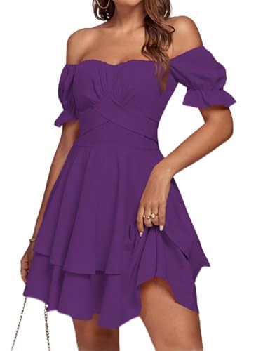 Off-Shoulder Lace-Up Ruffle Formal Gown