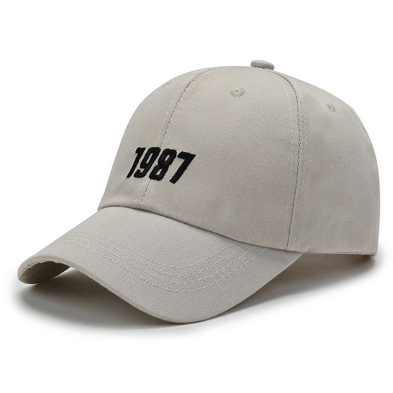 Korean style embroidered baseball cap for men and women