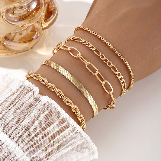 Multi-layer Chain 5 Bracelets