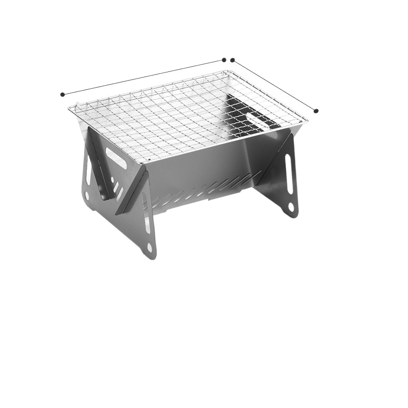 Portable Stainless Steel Foldable Charcoal Grill