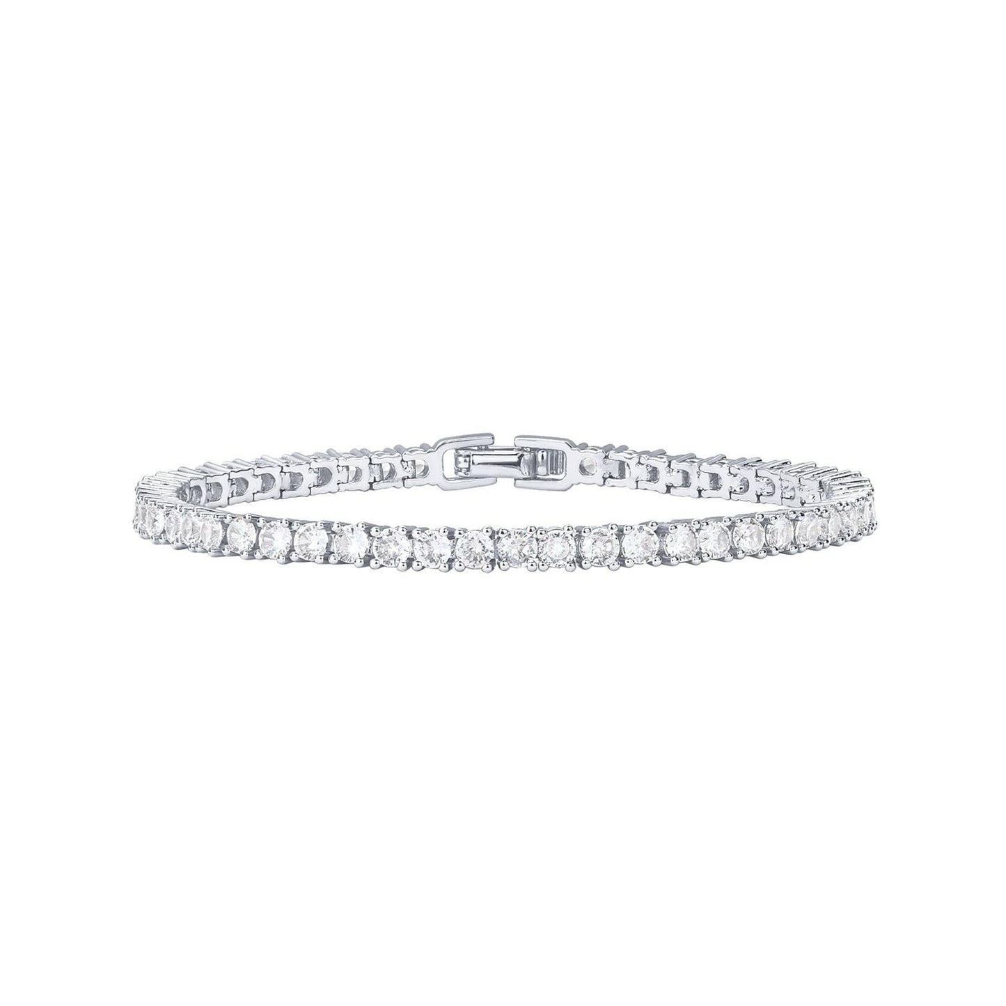 Full Diamond Cut Alloy Bracelet