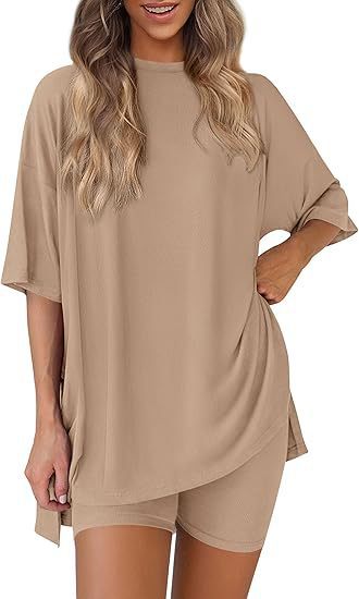 solid color loose pajamas women's clothing