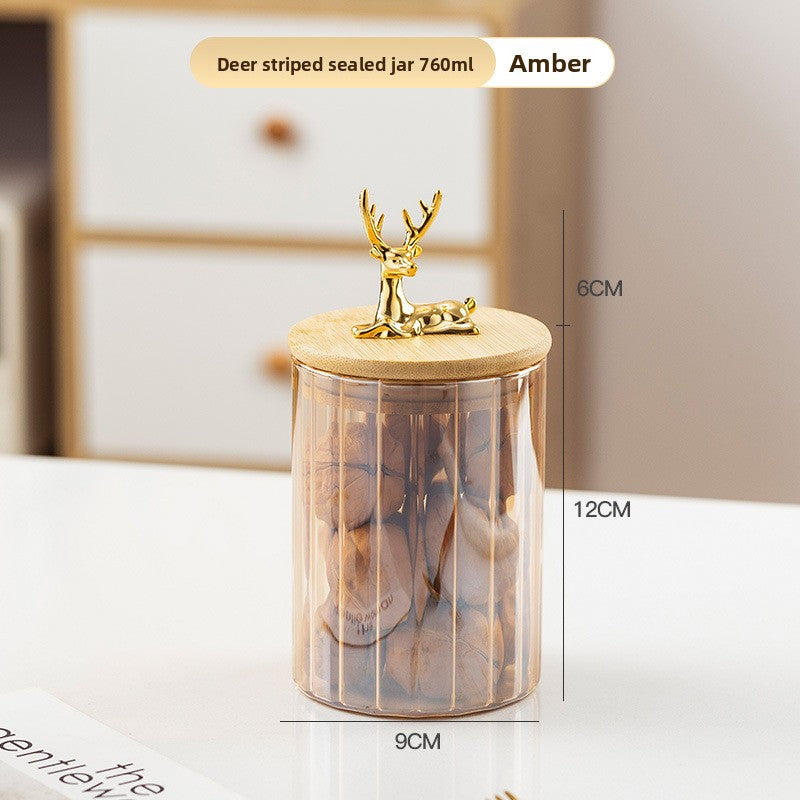 Glass storage container