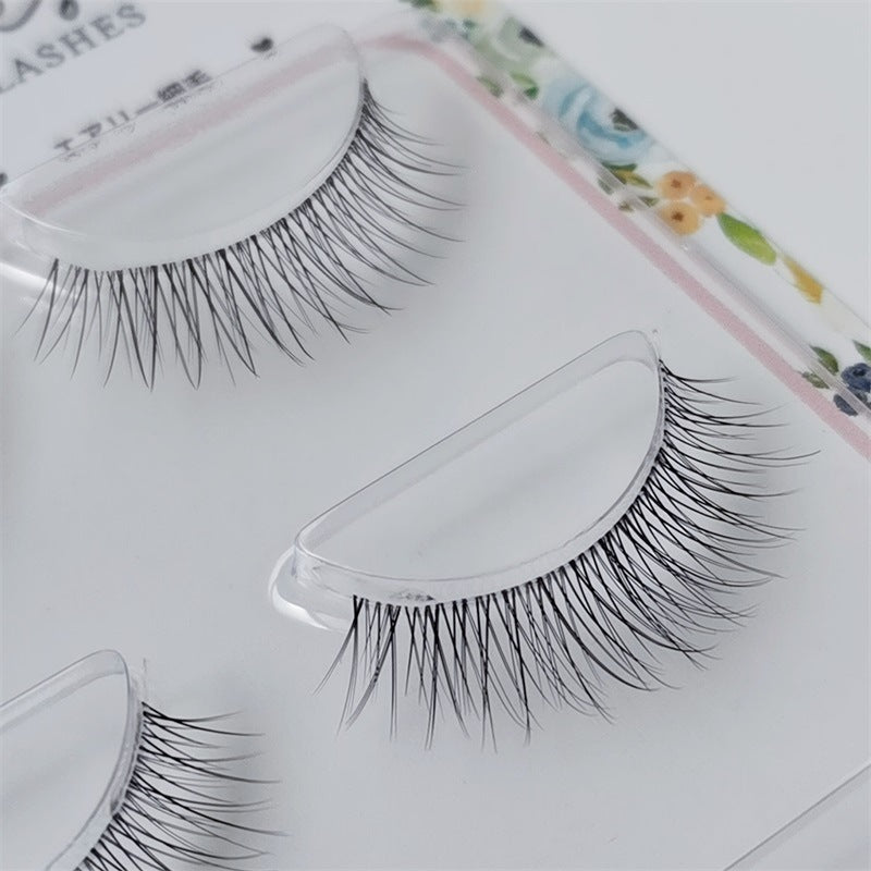 Fine stem transparent stem false eyelashes