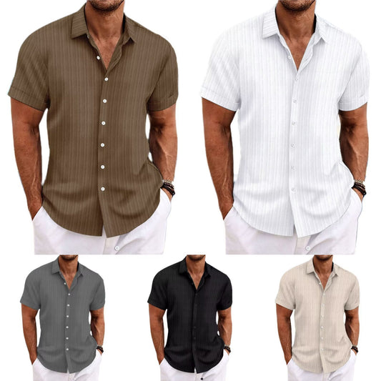 Striped Color Matching Shirt