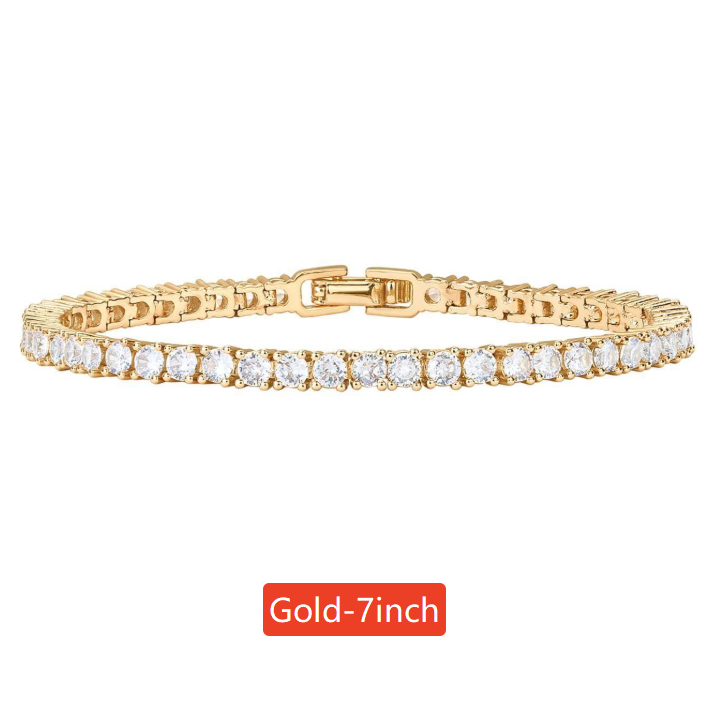 Full Diamond Cut Alloy Bracelet