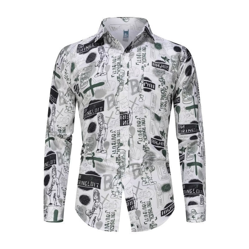 Striped Color Matching Shirt