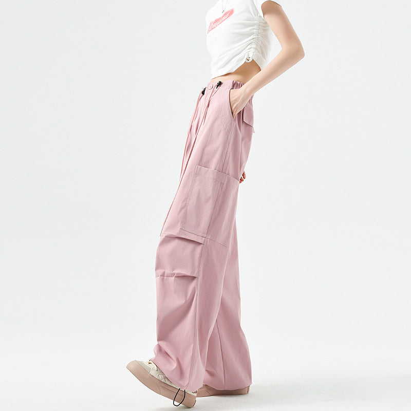 Quick-Drying High Waist Wide Leg Sport Pants