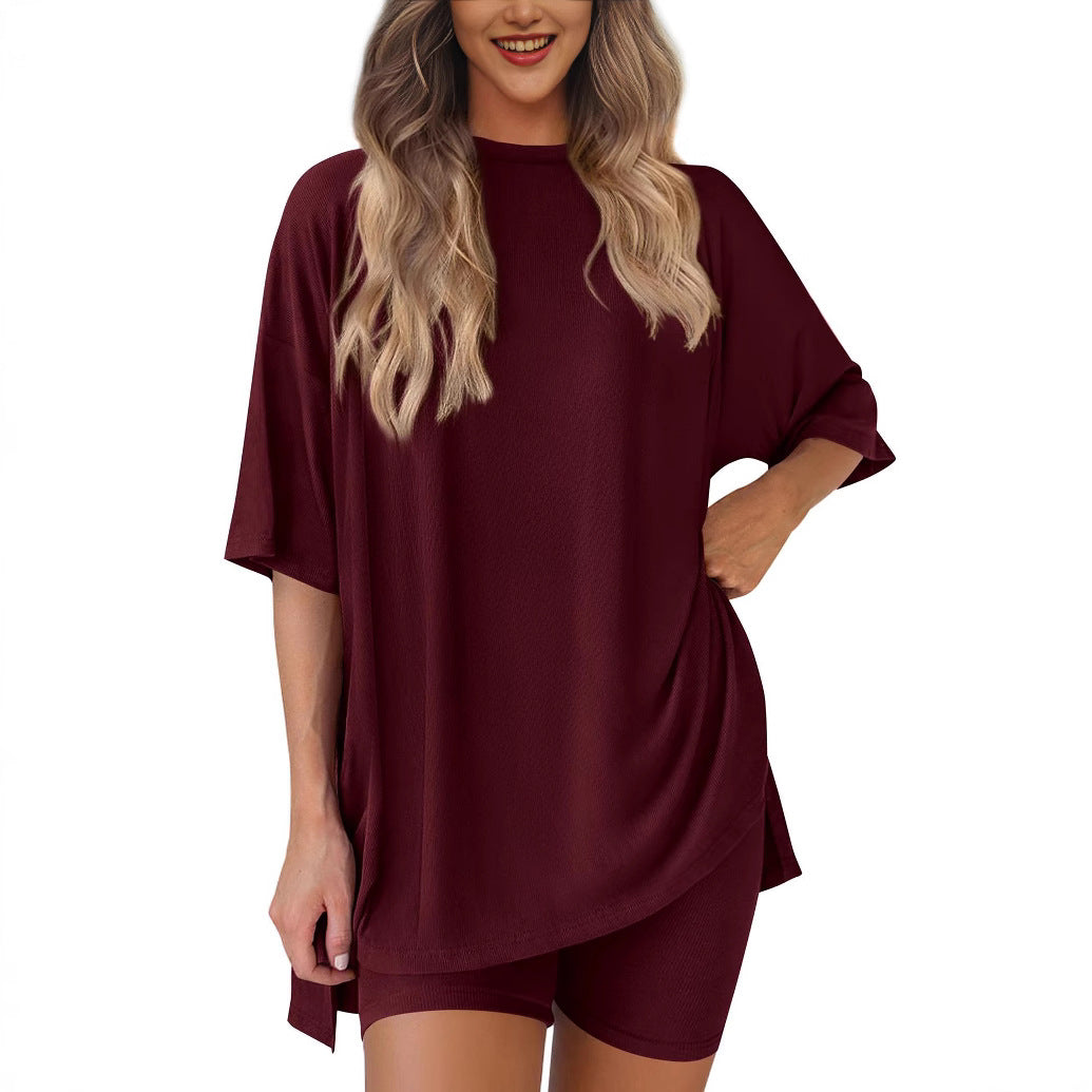 solid color loose pajamas women's clothing
