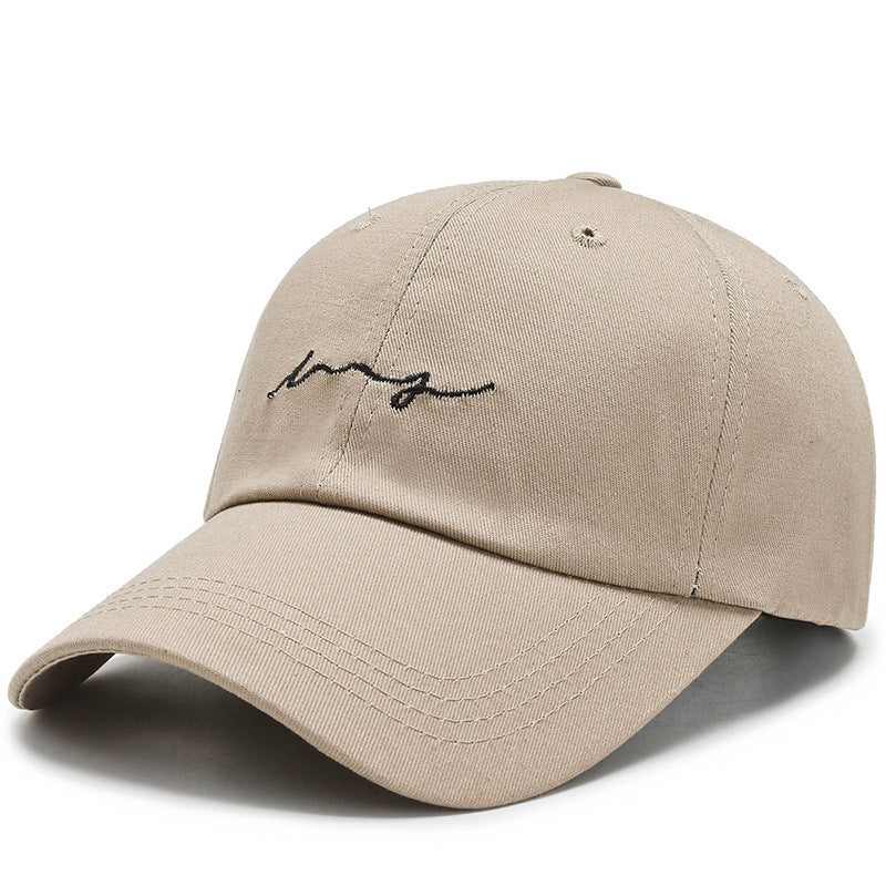 Korean style embroidered baseball cap for men and women