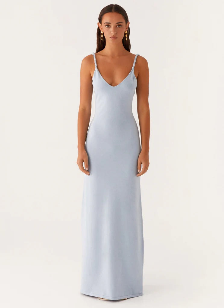 Elegant Silk Camisole Mid-Length Dress