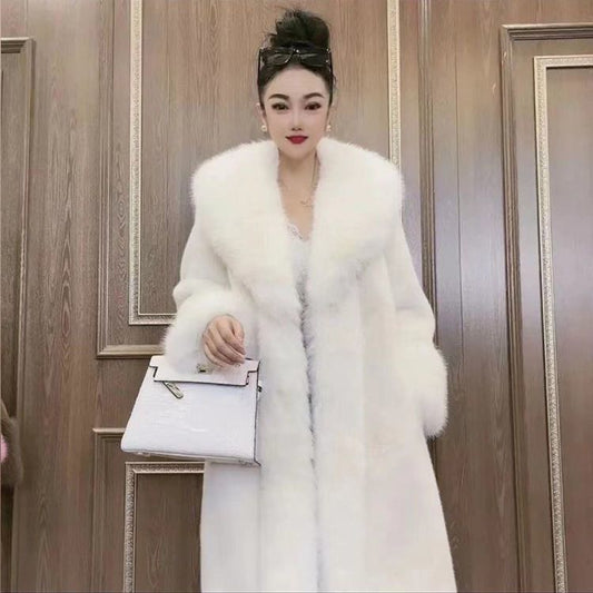 Women's imitation mink coat