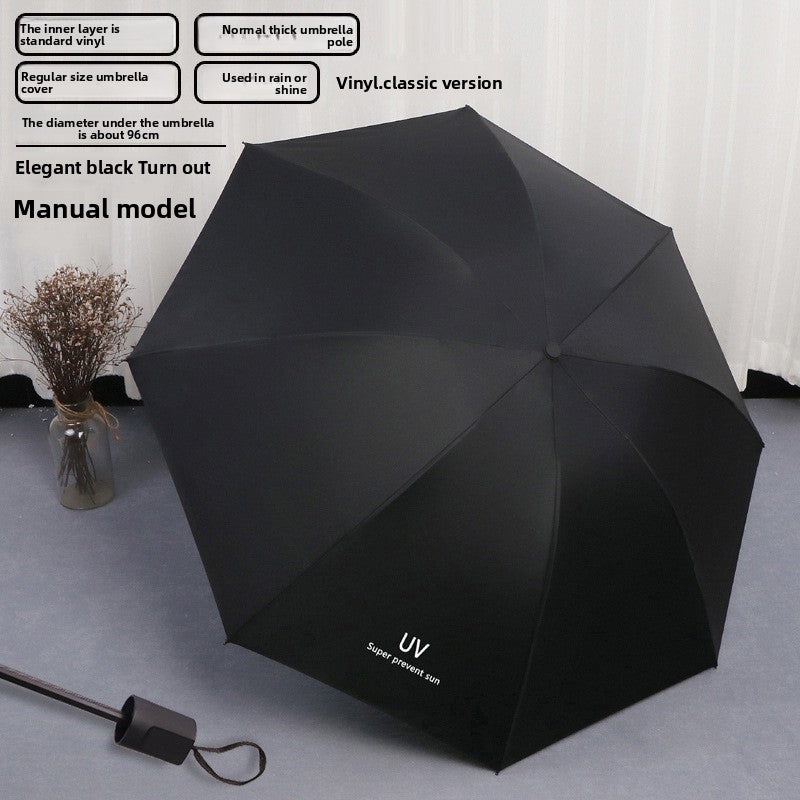 Folding Automatic Sunny and Rainy Dual-use Sun Umbrella