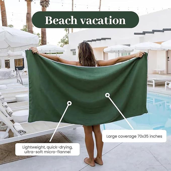 Outdoor magnetic bath towel