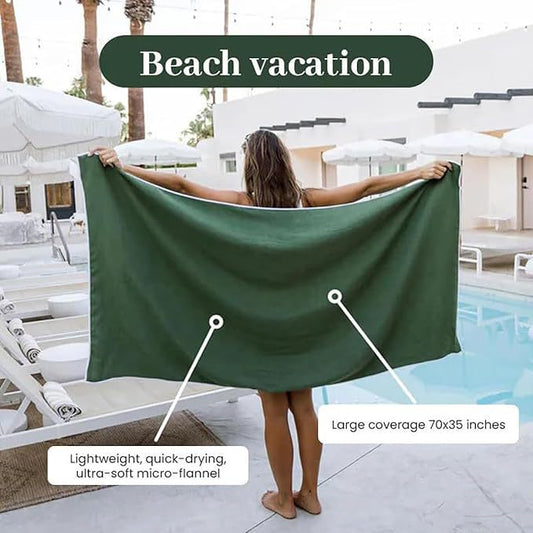 Outdoor magnetic bath towel
