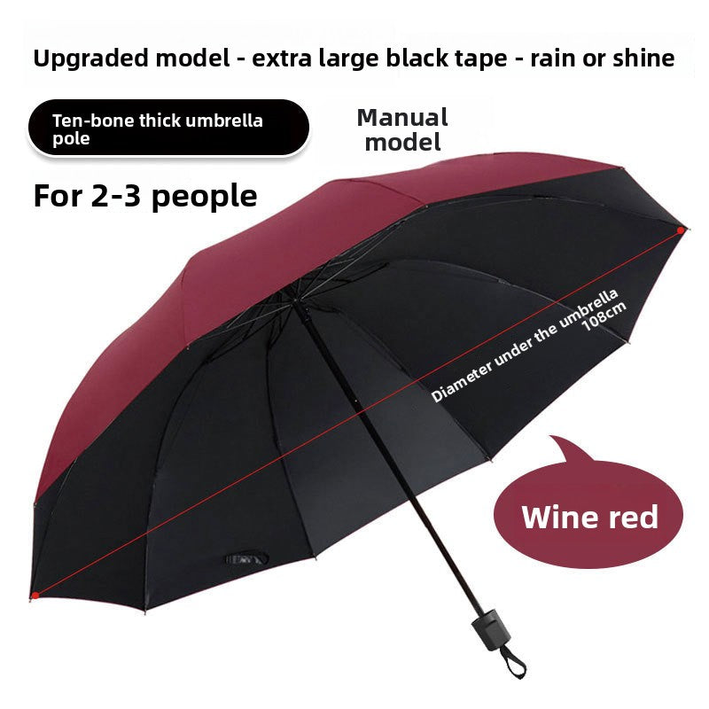 Folding Automatic Sunny and Rainy Dual-use Sun Umbrella